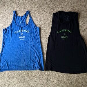 2 caffeine & Kilos CrossFit workout tank tops
